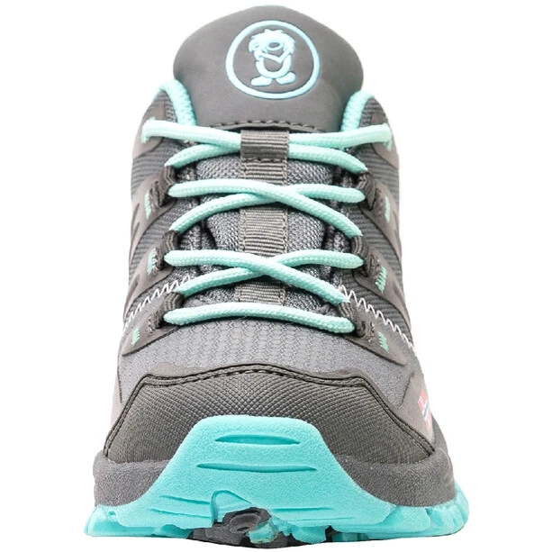 TROLLKIDS Rondane Hiker Chaussures Basses Enfant, Gris/turquoise 4 TROLLKIDS Rondane Hiker Chaussures Basses Enfant, Gris/turquoise – Image 4