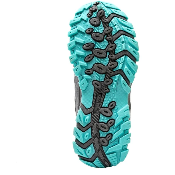 TROLLKIDS Rondane Hiker Chaussures Basses Enfant, Gris/turquoise 6 TROLLKIDS Rondane Hiker Chaussures Basses Enfant, Gris/turquoise – Image 6