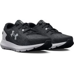 Under Armour Charged Rogue 3 Knit Shoes Men, Noir/blanc