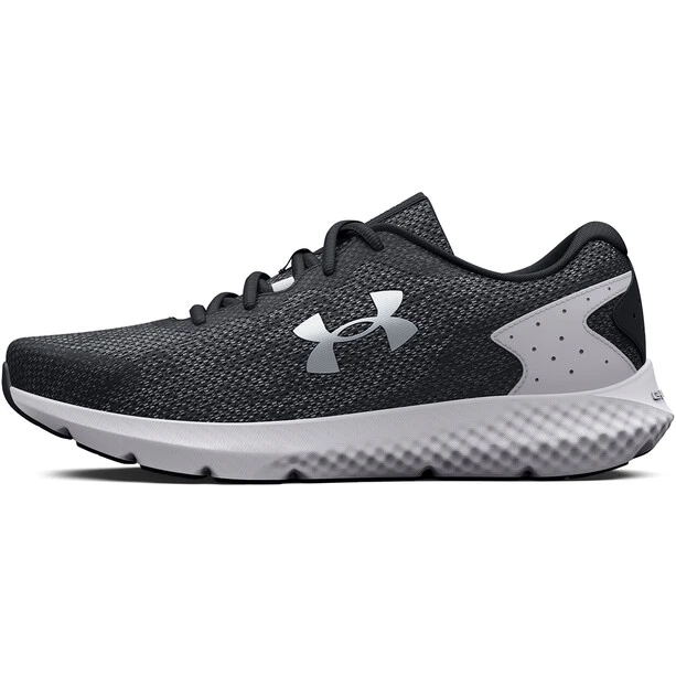 Under Armour Charged Rogue 3 Knit Shoes Men, Noir/blanc 4 Under Armour Charged Rogue 3 Knit Shoes Men, Noir/blanc – Image 4