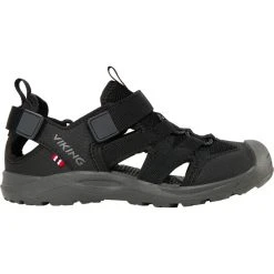 Viking Footwear Adventure Jr Sandals Kids, Noir
