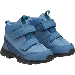Viking Footwear Ask F GTX Baskets De Randonnée Mi-hautes Enfant, Bleu -Boutique Merrell viking footwear ask f gtx mid hiking sneakers kids denim petrol 4