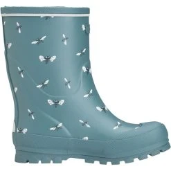 Viking Footwear Jolly Print Bottes En Caoutchouc Enfant, Bleu -Boutique Merrell viking footwear jolly print rubber boots kids bluegreen white 3