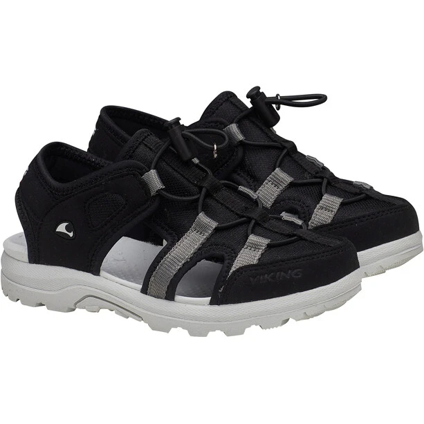 Viking Footwear Sandvika Sandales De Sport Enfant, Noir/blanc 4 Viking Footwear Sandvika Sandales De Sport Enfant, Noir/blanc – Image 4