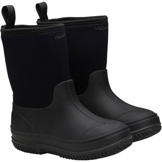 Viking Footwear Slush Bottes En Caoutchouc Enfant, Noir 2 Viking Footwear Slush Bottes En Caoutchouc Enfant, Noir – Image 2